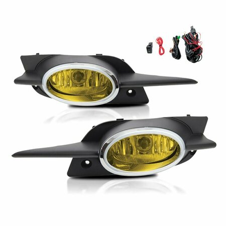 WINJET Fog Lights - Yellow  Wiring Kit Included CFWJ-0317-Y